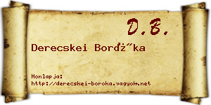 Derecskei Boróka névjegykártya